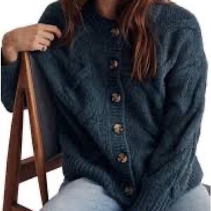 Madewell Ashmont cable cardigan